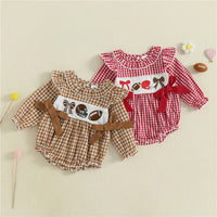 Sunday Essentials -Plaid Football Ruffle Romper™