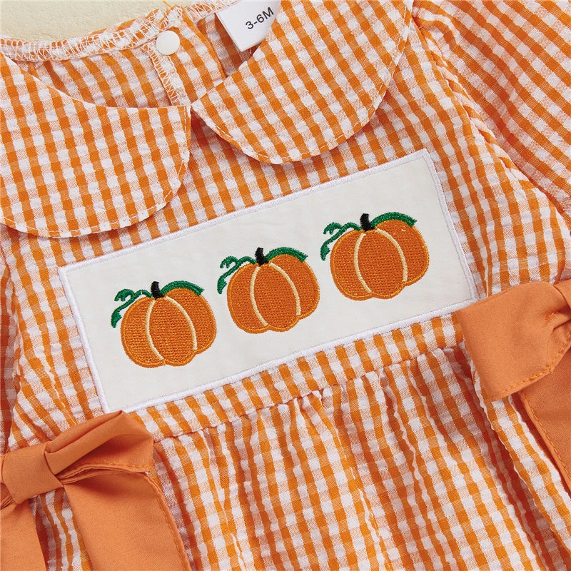 Sunday Essentials - Pumpkin Plaid Romper™