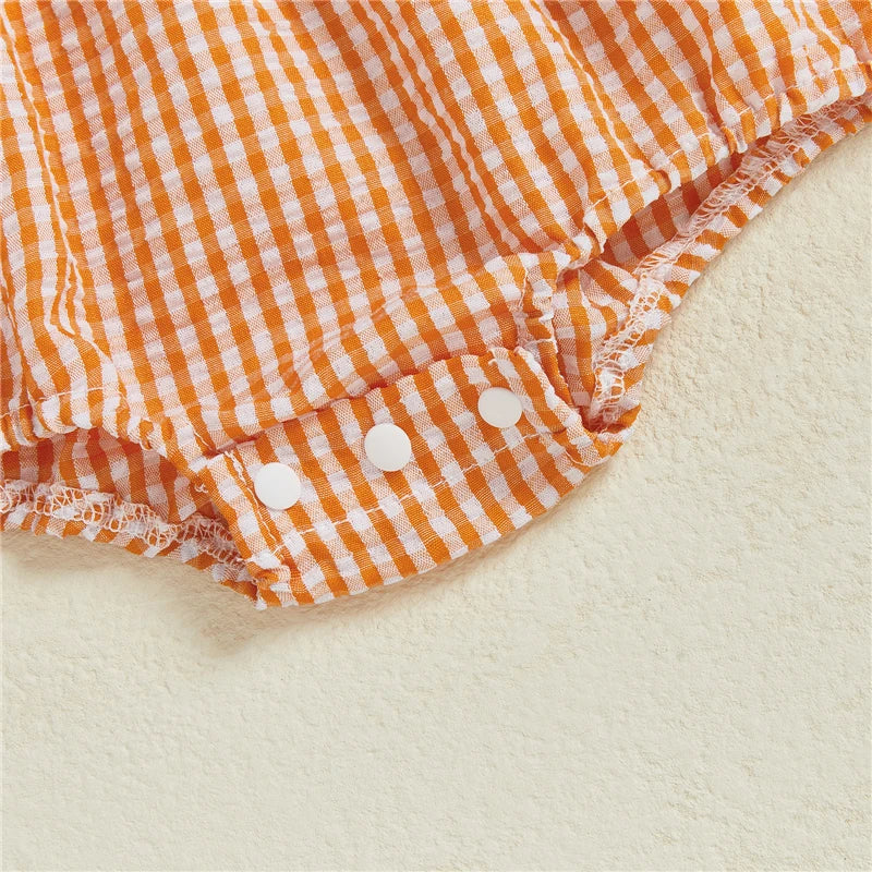Sunday Essentials - Pumpkin Plaid Romper™