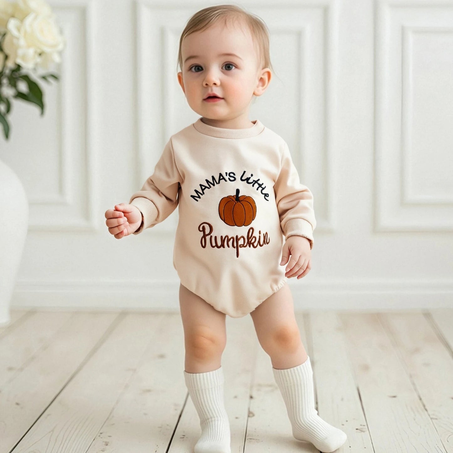 Sunday Essentials -Cozy Pumpkin Jumpsuit for Babies™