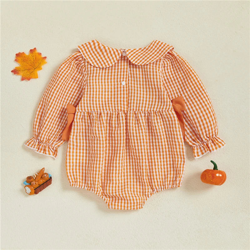 Sunday Essentials - Pumpkin Plaid Romper™