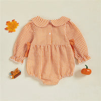 Sunday Essentials - Pumpkin Plaid Romper™